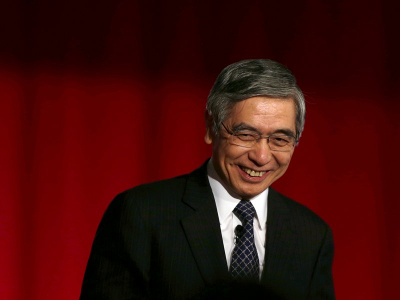 &copy; REUTERS/Toru Hanai, Bank of Japan Gov. Haruhiko Kuroda at the International Conference on the Future of Asia in Tokyo on May 24, 2013.