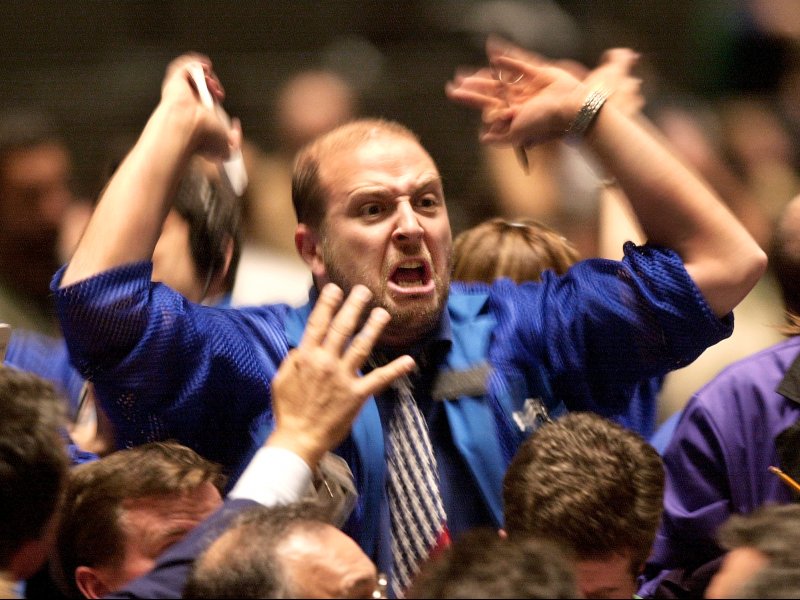 &copy; AP Images, A real-time look at a trader souring on US stocks.