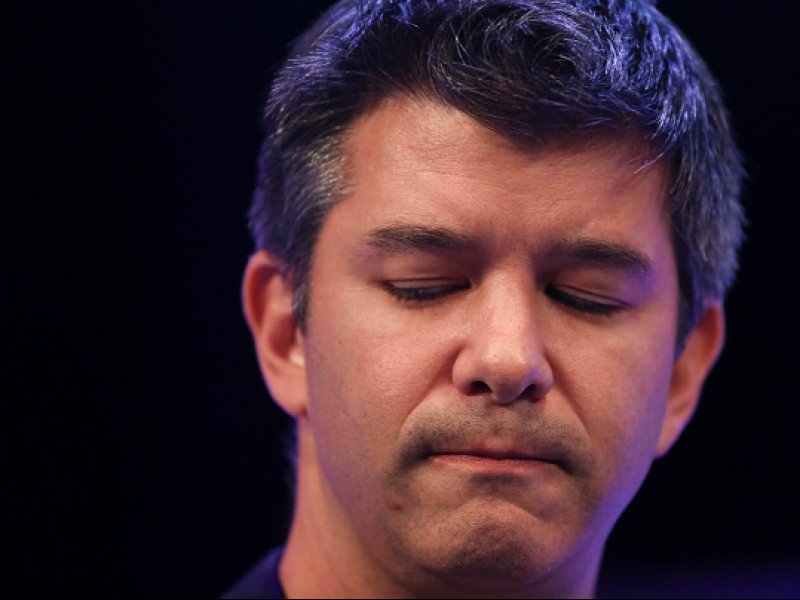 &copy; Chris Ratcliffe/Bloomberg via Getty Images, Former Uber CEO Travis Kalanick left his role in June.