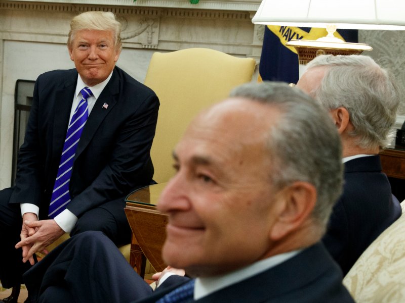 &copy; Evan Vucci/AP Images, President Donald Trump and Senate Minority Leader Chuck Schumer