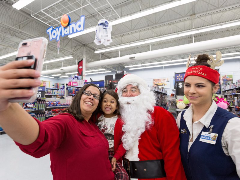 &copy; Walmart, Walmart wants its stores to be festive places to shop this holiday.