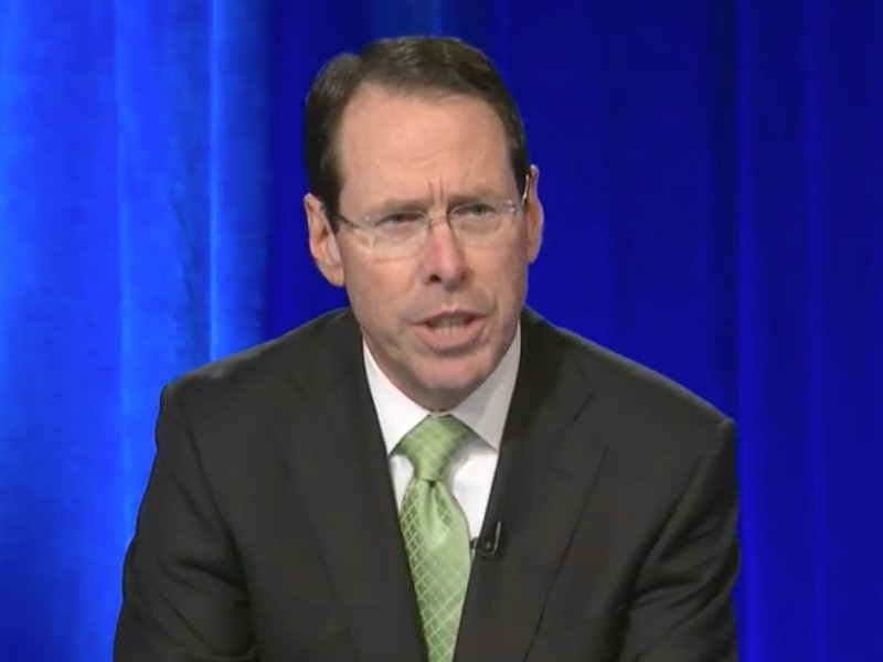 &copy; PBS, AT&amp;T CEO Randall Stephenson during a press conference.