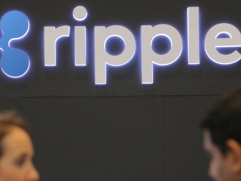 &copy; Thomson Reuters, The logo of blockchain company Ripple is seen at the SIBOS banking and financial conference in Toronto