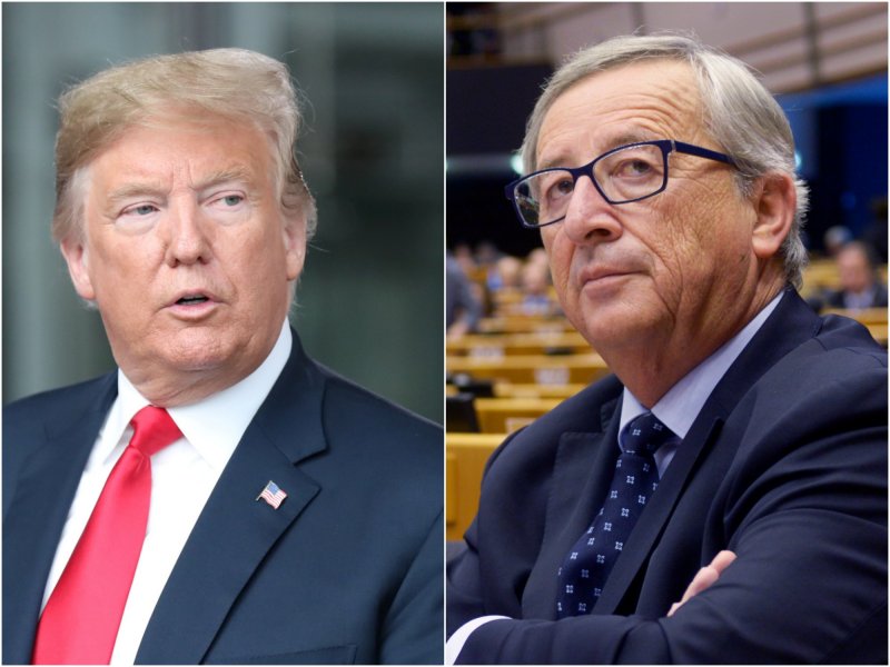 &copy; Reuters; Reuters, President Donald Trump and the European Commission&rsquo;s president, Jean-Claude Juncker.