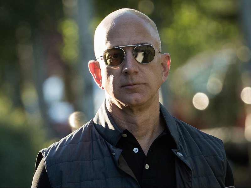 &copy; Drew Angerer/Getty Images, Jeff Bezos, CEO of Amazon, which is making a name for itself as a marketplace for business goods.