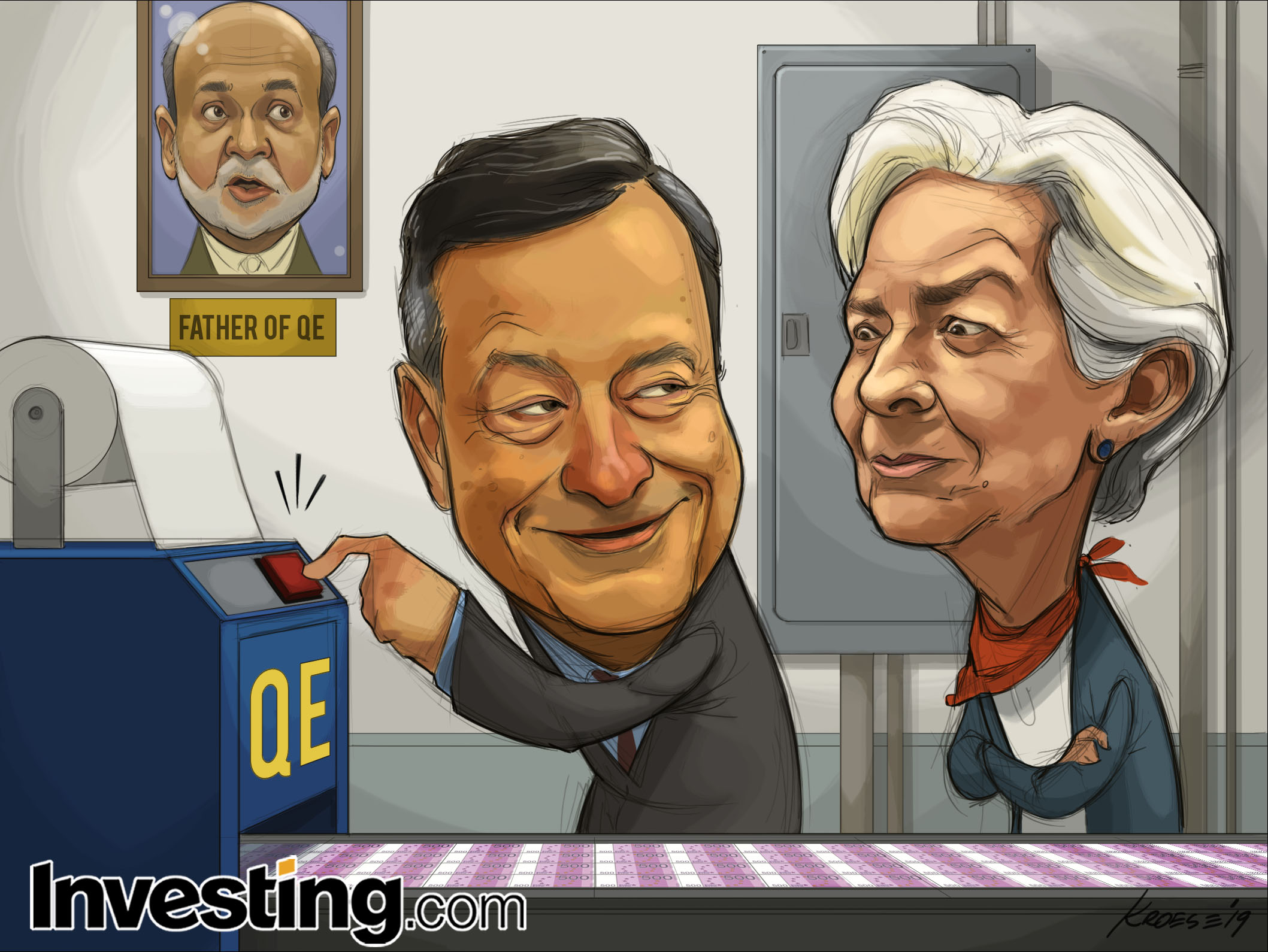 La BCE réduit les taux et relance l'assouplissement quantitatif alors que l'ère Draghi se termine en beauté