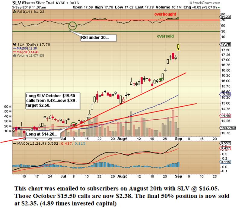 SLV Daily Chart