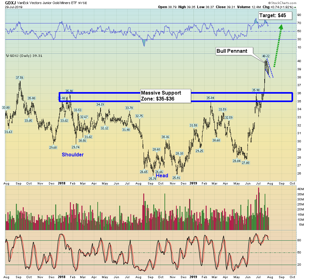 GDXJ Daily Chart