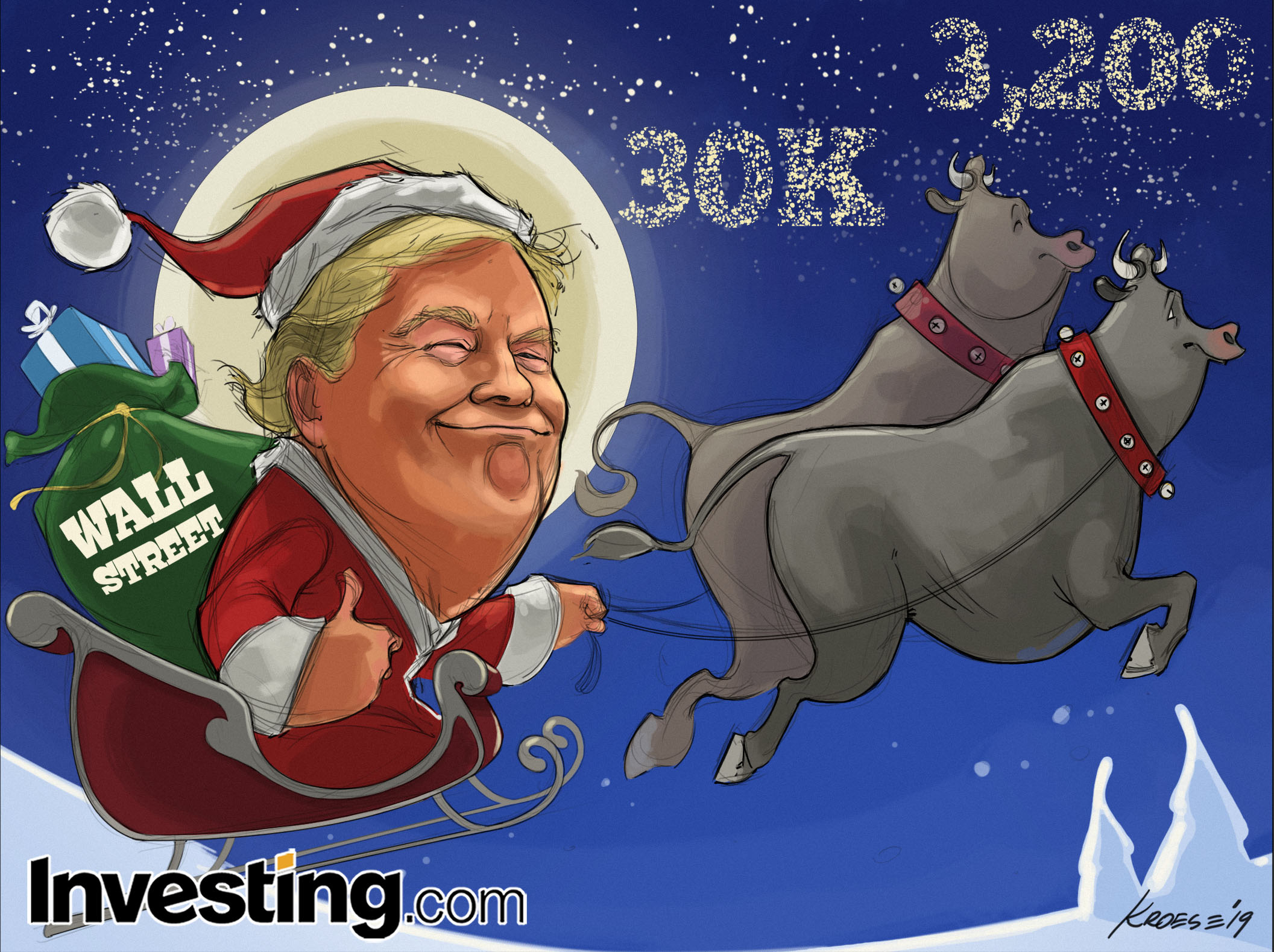 C'est l'heure du rallye du Père Noël à Wall Street !