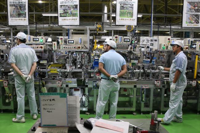 © Bloomberg. An electric power steering production at the Jtekt Corp. Hanazono plant in Okazaki, Japan. 