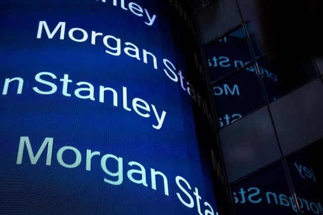 © Bloomberg. Morgan Stanley digital signage is displayed on the exterior of the company's headquarters in New York, U.S. Photographer: Mark Kauzlarich/Bloomberg