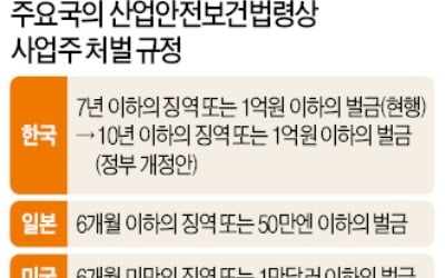 美·獨, 안전규정 '고의적 위반' 때만 사업주 처벌