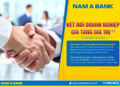 NamABank gia tăng giá trị cho khách hàng doanh nghiệp