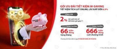 Tiết kiệm gửi góp trực tuyến được hưởng lãi suất lên tới 8.9% tại Maritime Bank