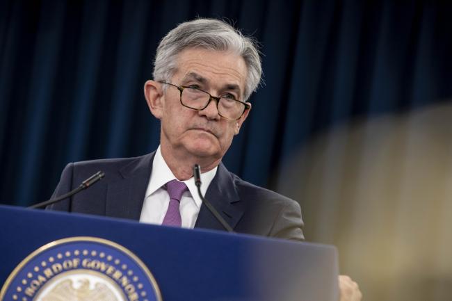 © Bloomberg. Jerome Powell, chairman of the U.S. Federal Reserve, pauses while speaking during a press conference following the Federal Open Market Committee (FOMC) meeting in Washington, D.C., U.S. on Wednesday, May 1, 2019. Federal Reserve officials left their main interest rate unchanged and continued to pledge patience as they grappled with conflicting currents in the U.S. economy. 