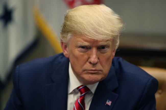 &copy Bloomberg. WASHINGTON, DC - JUNE 12: U.S. President Donald Trump participates in a roundtable discussion on the administration's efforts to combat the opioid epidemic, in the Roosevelt Room at the White House on June 12, 2019 in Washington, DC. (Photo by Mark Wilson/Getty Images)