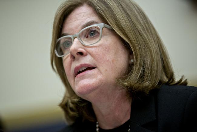 © Bloomberg. Esther George, president and chief executive officer of the Kansas City Federal Reserve Bank, speaks during a House Financial Services Monetary Policy and Trade Subcommittee hearing in Washington, D.C., U.S., on Wednesday, Sept. 7, 2016. The hearing examined the governance of Federal Reserve banks and how it relates to the conduct of monetary policy and economic performance. Photographer: Andrew Harrer/Bloomberg