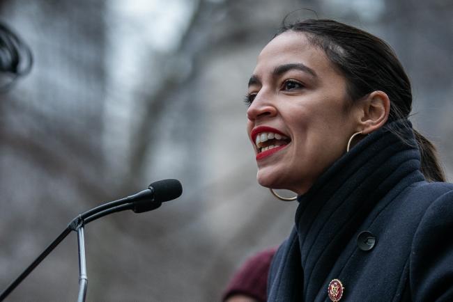 © Bloomberg. Alexandria Ocasio-Cortez Photographer: Jeenah Moon/Bloomberg