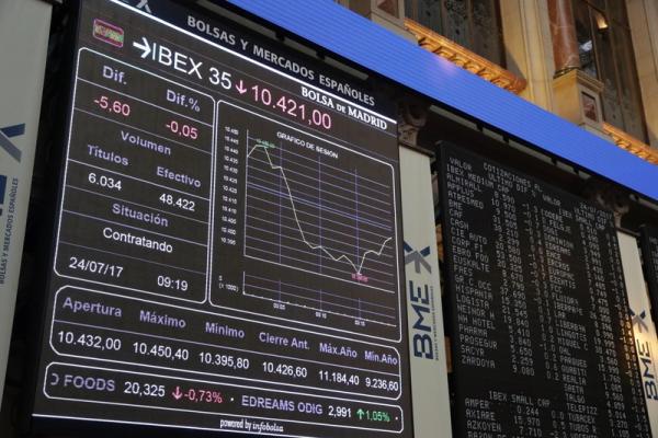 © Ansa. Borsa Madrid chiude a -2,8% su Catalogna