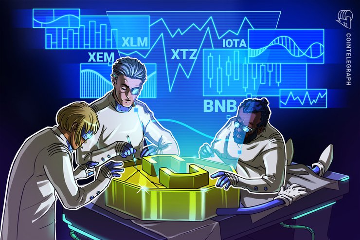 Las 5 criptomonedas de mejor desempeño: XEM, XLM, XTZ, BNB, IOTA