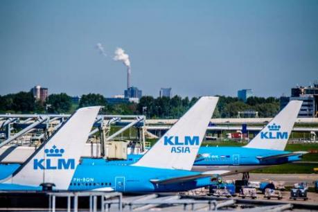 KLM onderuit op groene beursdag