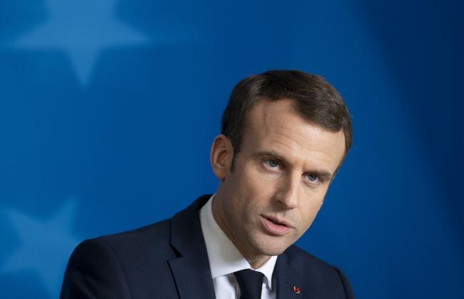© Bloomberg. Emmanuel Macron, France's president, speaks during a news conference at a European Union (EU) leaders summit in Brussels, Belgium, on Friday, Dec. 14, 2018.  