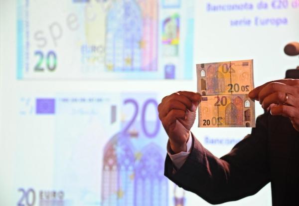 © Ansa. Bce:più euro falsi ma numero resta basso