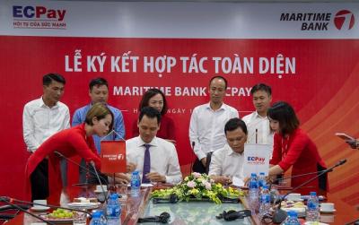 Ngân hàng Maritime Bank phối hợp cùng ECPay hỗ trợ thanh toán tiền điện qua mã QR