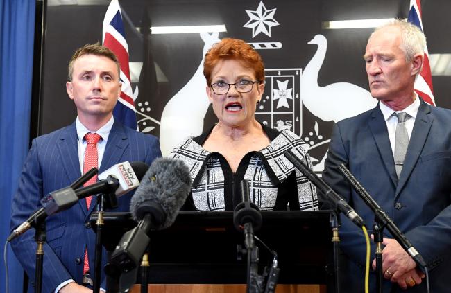 © Bloomberg. Pauline Hanson Photographer: Bradley Kanaris/Getty Images