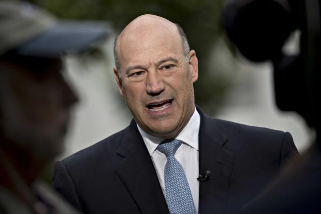 © Bloomberg. Gary Cohn, director of the U.S. National Economic Council, speaks during a Bloomberg Television interview outside the White House in Washington, D.C., U.S., on Friday, Sept. 1, 2017. Cohn deflected questions about whether he'd like to succeed Janet Yellen as chair of the Federal Reserve and repeated that he's happy in his current role as director of President Donald Trump's National Economic Council.