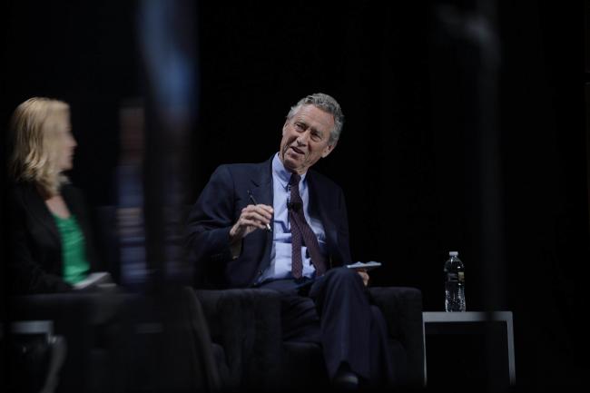 © Bloomberg. Olivier Blanchard, former chief economist of the International Monetary Fund (IMF), speaks during the Context Leadership Summit in Las Vegas, Nevada, U.S., on Wednesday, May 9, 2018. The Context Summit features educational content from business leaders and industry experts in the alternative asset management industry. Photographer: Bridget Bennett/Bloomberg