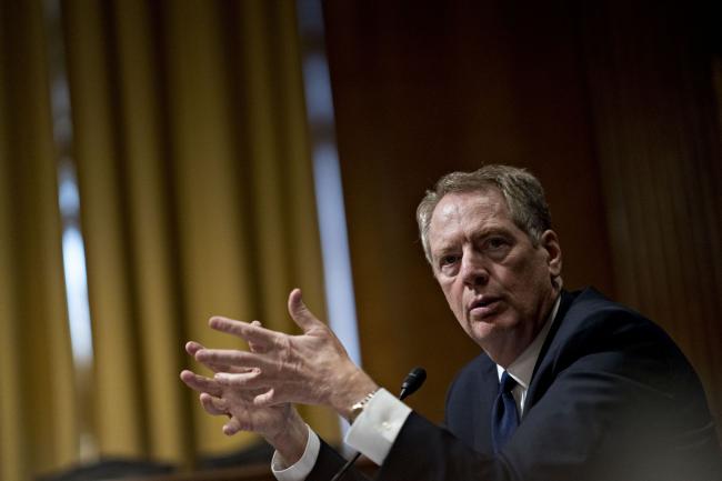 © Bloomberg. Robert Lighthizer 