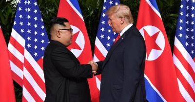 Hai nhà lãnh đạo Mỹ và Triều Tiên gặp gỡ trực tiếp