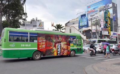 TP.HCM đấu giá cho thuê quảng cáo trên xe buýt sau 4 lần... thất bại