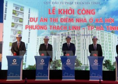 Khởi công xây dựng dự án thí điểm nhà ở xã hội tại Hà Tĩnh