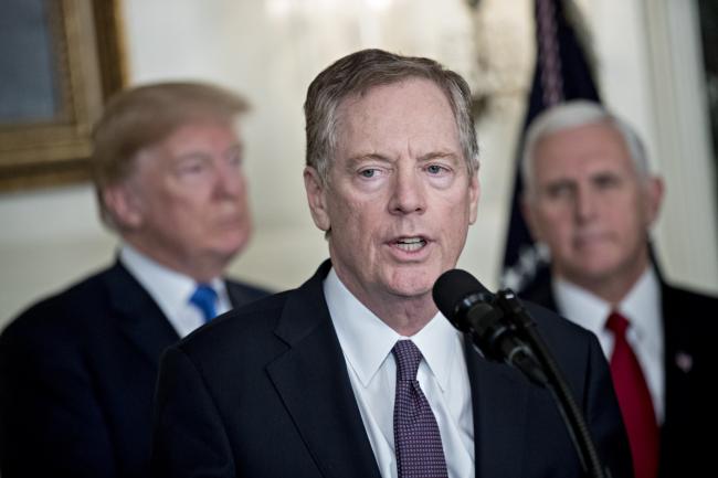 © Bloomberg. Robert Lighthizer