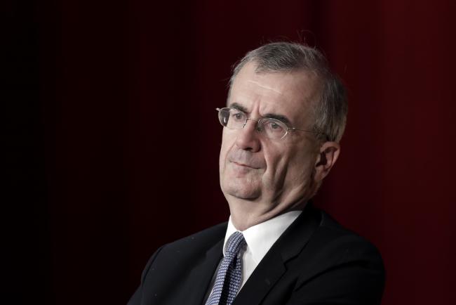 © Bloomberg. Francois Villeroy de Galhau, governor of the Bank of France, attends the Paris Europlace International Financial Forum in Tokyo, Japan, on Monday, Nov. 19, 2018. The European Central Bank shouldn't rush to spell out how long it plans to reinvest proceeds from bonds maturing under its asset-purchases program, Villeroy said. 