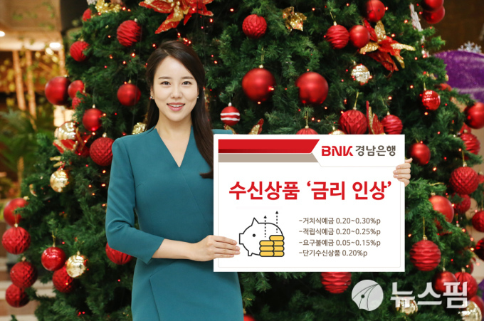 BNK경남은행, 수신상품 ‘금리 인상’