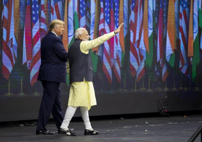 Trump and Modi Hand-in-Hand on Border Security at U.S. Rally