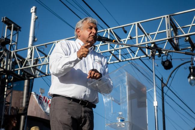 © Bloomberg. Andres Manuel Lopez Obrador Photographer: Cesar Rodriguez/Bloomberg