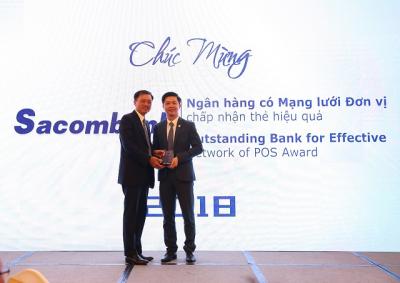 Sacombank có ngân hàng điện tử tiêu biểu và mạng lưới đơn vị chấp nhận thẻ hiệu quả 2018