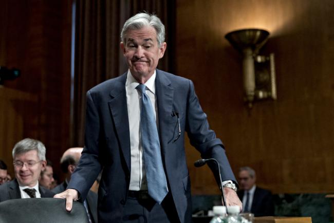 © Bloomberg. Jerome Powell, chairman of the U.S. Federal Reserve, arrives to a Senate Banking Committee hearing in Washington, D.C., U.S., on Thursday, March 1, 2018. Powell, delivering his second round of semi-annual testimony to Congress today, told lawmakers on Tuesday the next two years will be good ones for the economy. If he's right, he'll be at the controls when the current U.S. expansion becomes the longest on record.