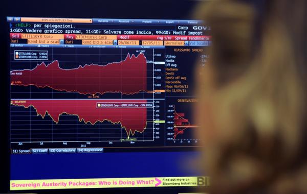 © Ansa. Spread Btp Bund chiude a quota 290 punti