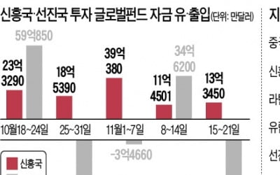 &quot;신흥국 증시 저평가&quot; 자금 유입…선진국보다 성과 좋네