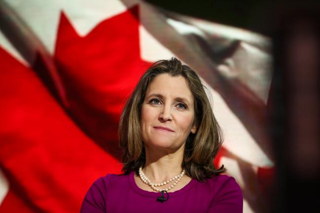 © Bloomberg. Chrystia Freeland 