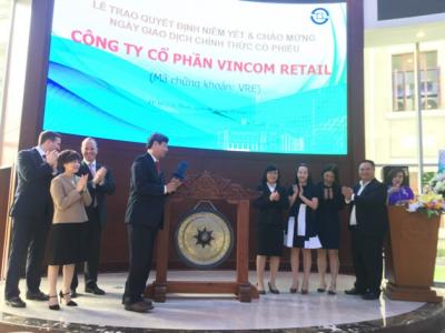 Vincom Retail: Chính thức lên sàn, nhà đầu tư muốn mua 