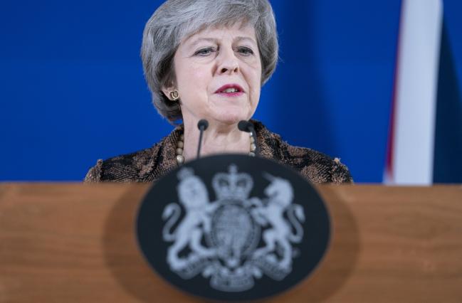 © Bloomberg. Theresa May Photographer: Jasper Juinen/Bloomberg