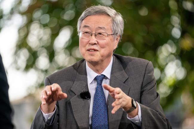 © Bloomberg. Zhou Xiaochuan, former governor of the People's Bank of China, speaks during a Bloomberg Television interview at the Ambrosetti Forum in Cernobbio, Italy, on Friday, Sept. 7, 2018. The European House-Ambrosetti hosts its annual gathering of policy makers, government ministers and economists at Lake Como through Sept. 9. 