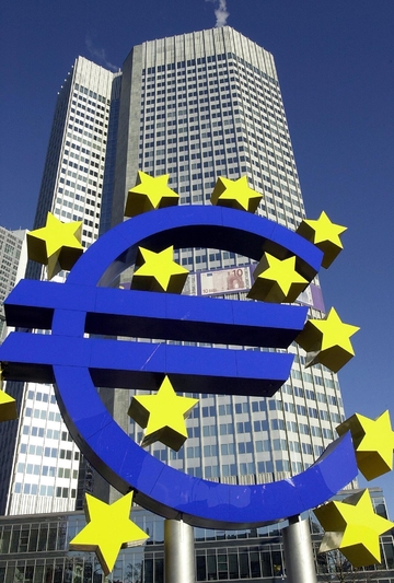 © Ansa. Bce: timori per eccesso di rialzo euro