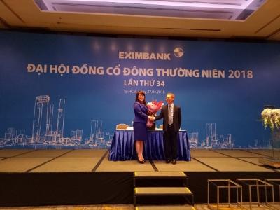 Vừa về Eximbank được hai tháng, bà Lương Cẩm Tú muốn chi hàng trăm tỷ đồng gom cổ phiếu